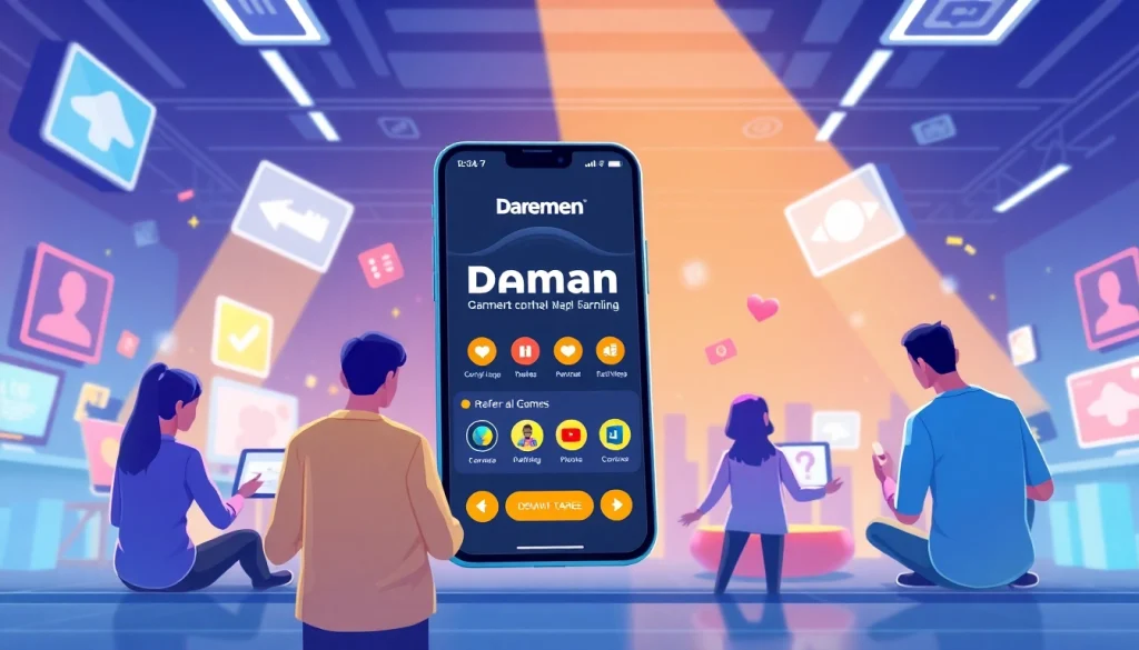 Users actively participating in Daman refer and earn through engaging gameplay and sharing referral links.