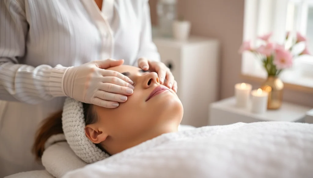 Experience Faltenbehandlung Zürich with a skilled aesthetician in a tranquil spa setting.