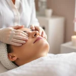 Experience Faltenbehandlung Zürich with a skilled aesthetician in a tranquil spa setting.