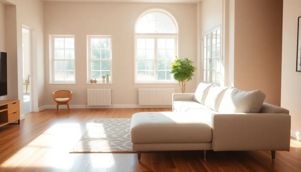 Cleaning company in jacksonville makes a stunning living room shine with cleanliness and warmth.