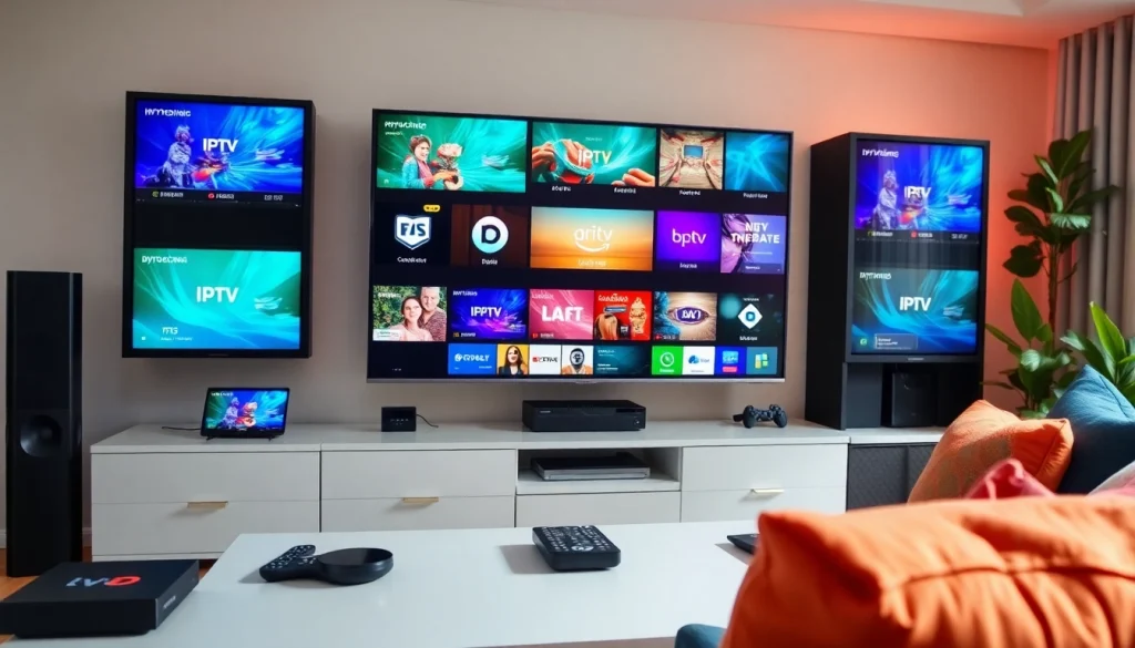 Experience the best no credit card iptv trial with a modern streaming setup in a cozy home.