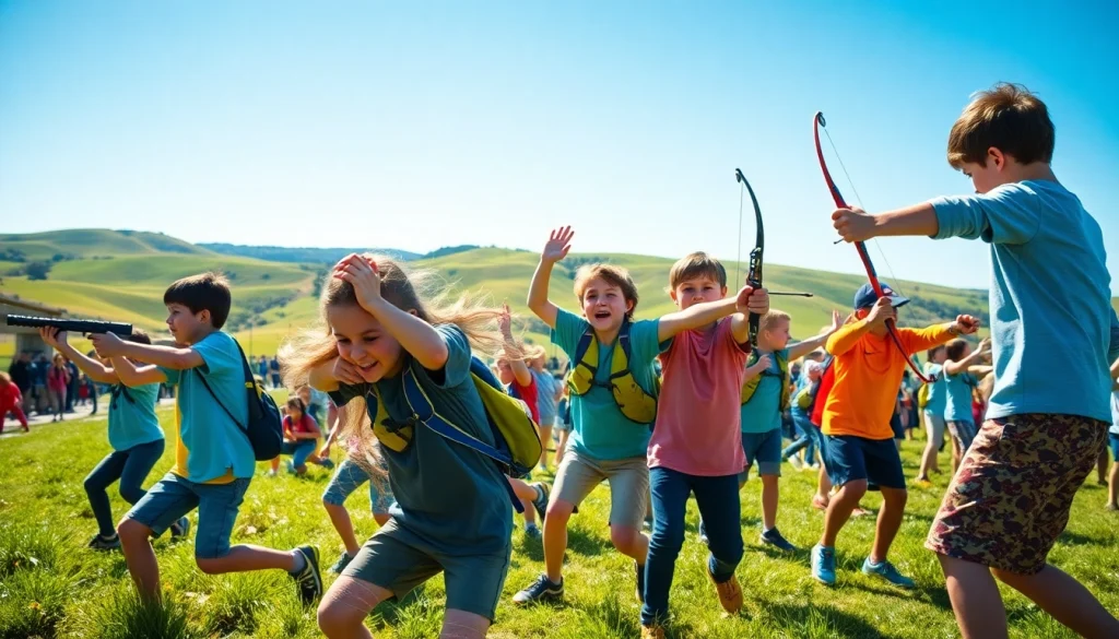 Exciting children participating in a wildfire event Perth, filled with adventure and laughter.
