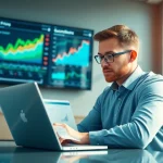 Analyzing competitor pricing research data in a modern office setting.