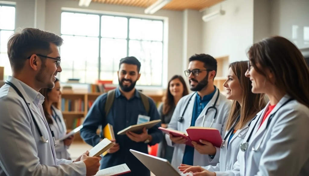 Erforschen Sie das Alternative Medizinstudium mit engagierten Studierenden in einem modernen Lernumfeld.