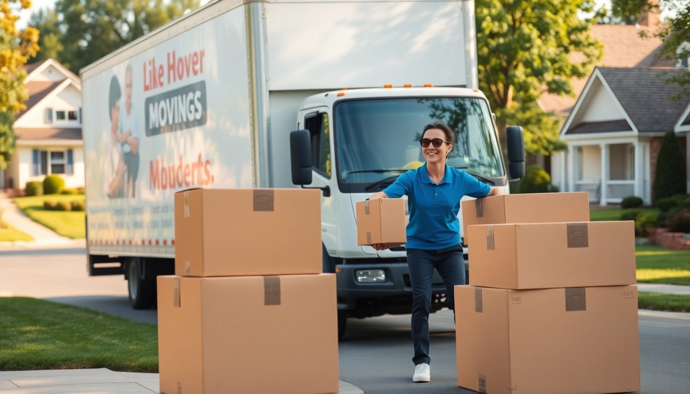 House moves executed by professional movers carrying boxes with care and precision in a residential area.