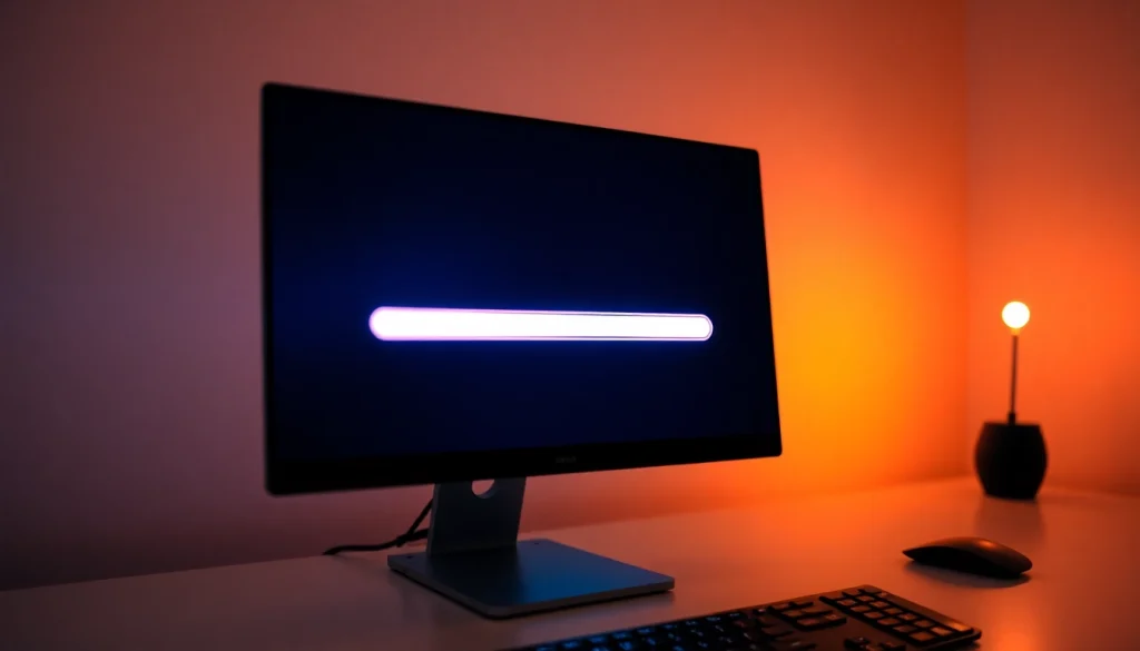 Download line下載電腦版 on a sleek computer interface with vibrant visuals and interactive elements.