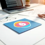 Learn how to apply a trademark logo in this professional setup with design elements and legal documents.