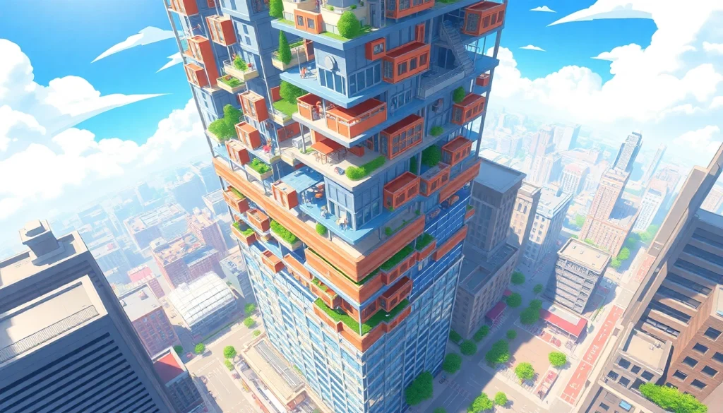 Build and manage your Sim Tower skyscraper with vibrant amenities and engaging activities.