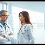 Engaging consultation about Peptide Therapy in a modern clinic with a focus on patient care.