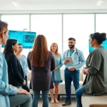 Consultation focused on medical wellness and weight loss with healthcare team and clients.