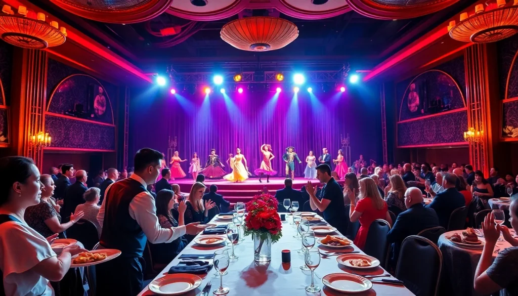 Experience the best dinner show in las vegas with vibrant performers and an elegant atmosphere.