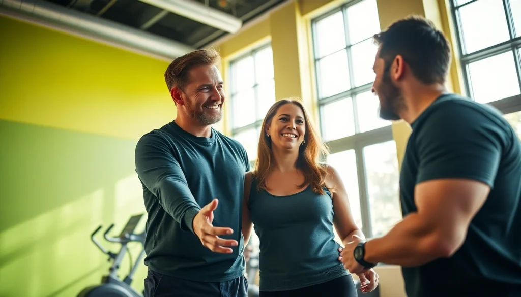 Empowering moment at a las vegas weight loss center showcasing fitness coaching and healthy lifestyle.