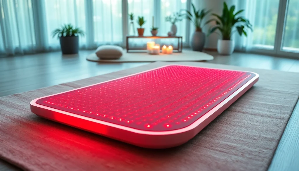 Experience the rejuvenating effects of the best red light therapymat in a tranquil setting.