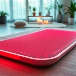 Experience the rejuvenating effects of the best red light therapymat in a tranquil setting.
