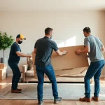 Expert movers calgary assisting a family with their relocation in a warm, inviting home setting.