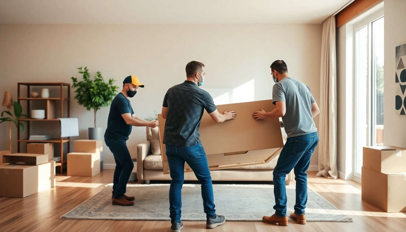 Expert movers calgary assisting a family with their relocation in a warm, inviting home setting.